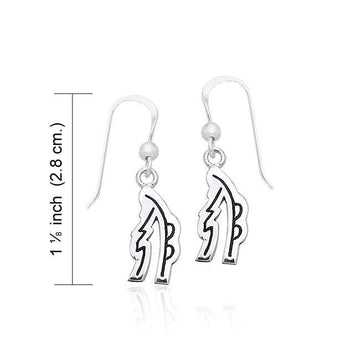 Reiki Symbol Silver Earrings TER476 - Jewelry